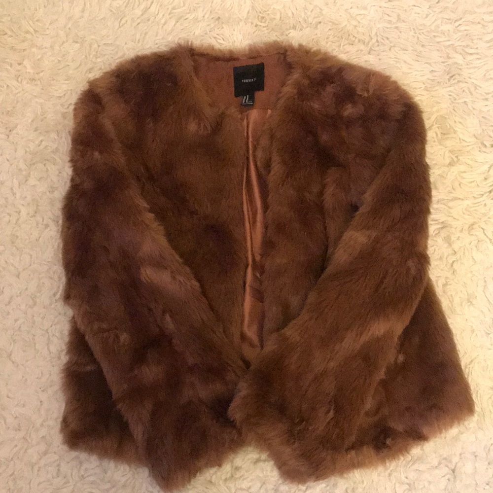 Faux fur coat